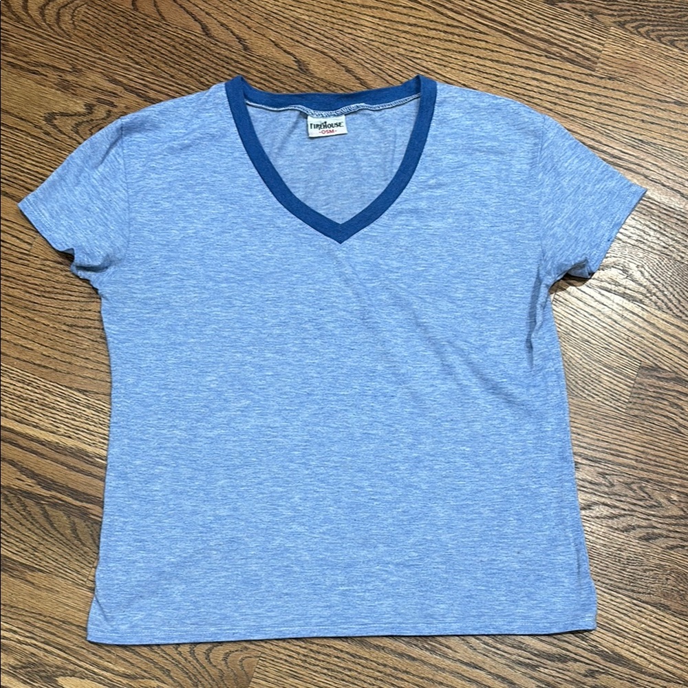 Firehouse Heathered Blue V-Neck T-Shirt